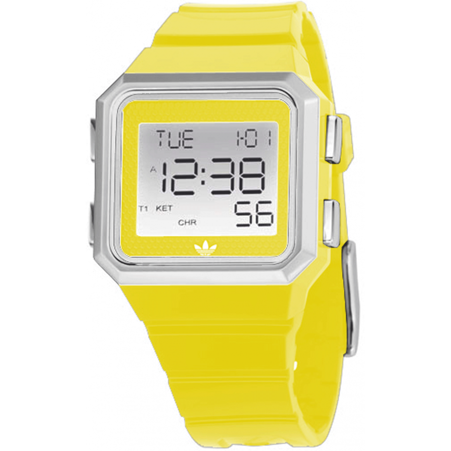yellow adidas watch