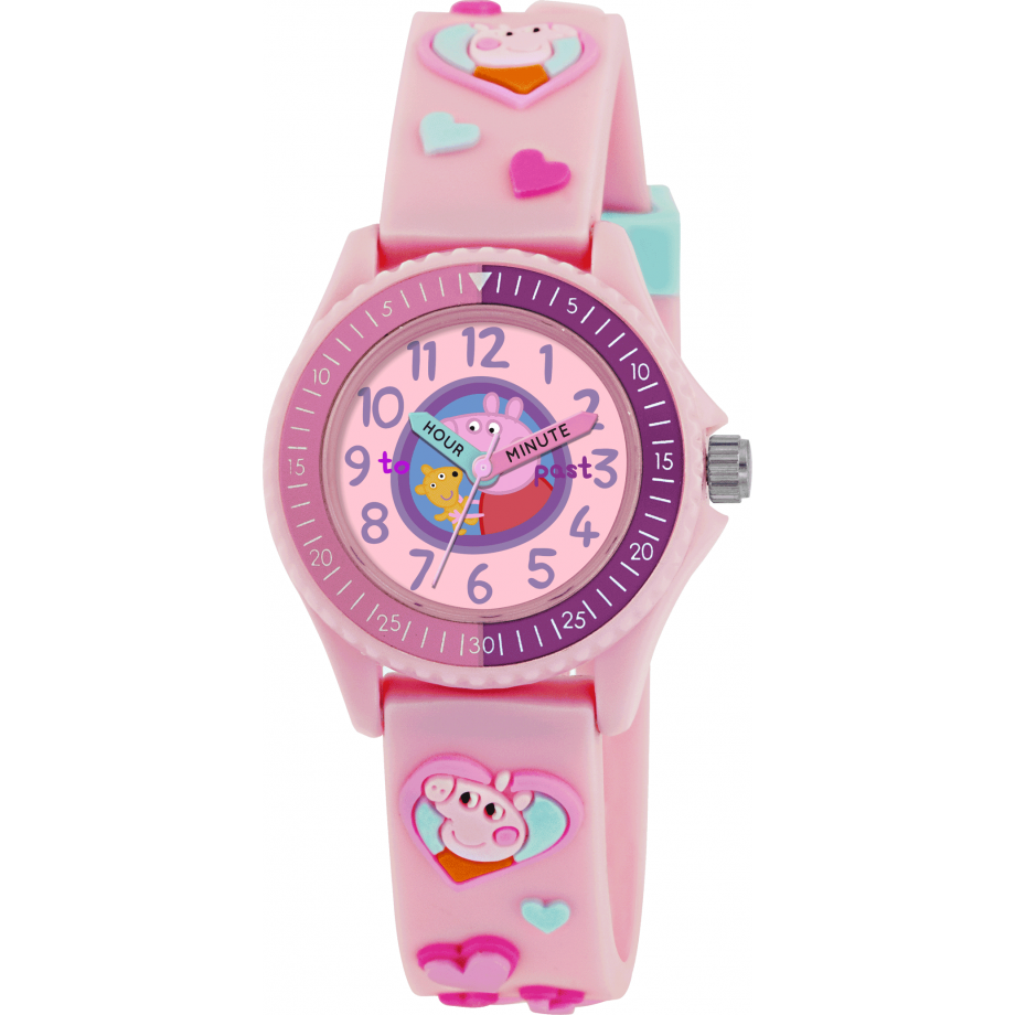 Часы свинка. Часы Peppa Pig. Часы Свинка Пеппа. Часы Свинка Пеппа детские. Детские розовые часы со свинкой Пеппой.
